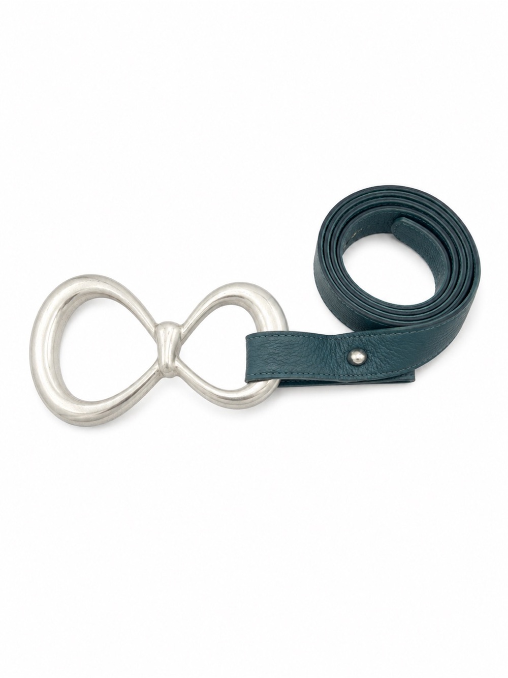 Tiffany & Co. 1975 Elsa Peretti Belt Infinity Bow Sterling Silver 925 Gift Box - Picture 3 of 13